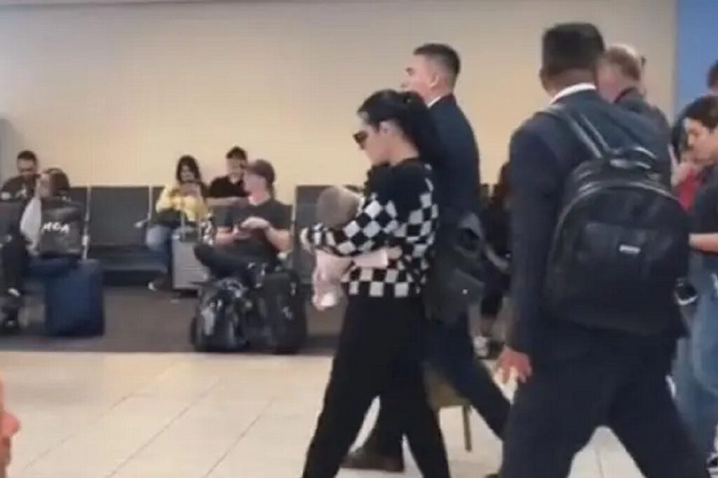 maite perroni llega con guardaespaldas a medellín
