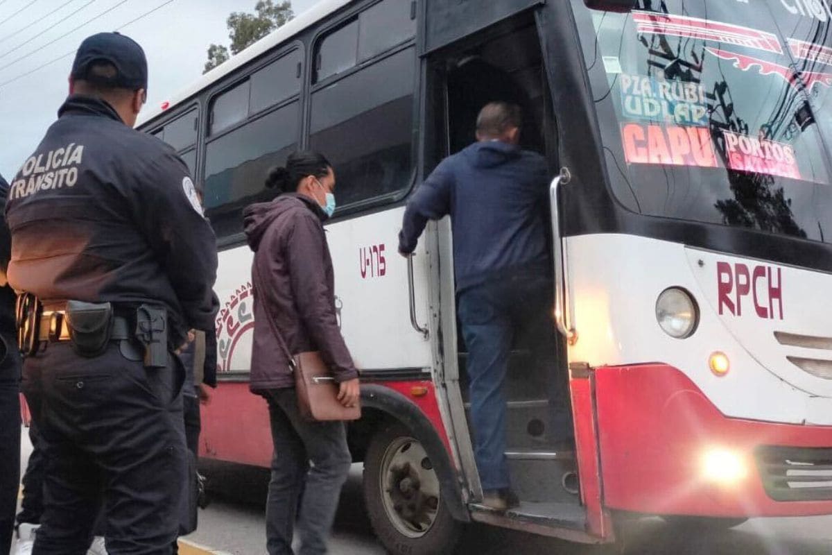 Policía de San Andrés Cholula mantiene operativo Pasajero Seguro 1 San Andrés Cholula