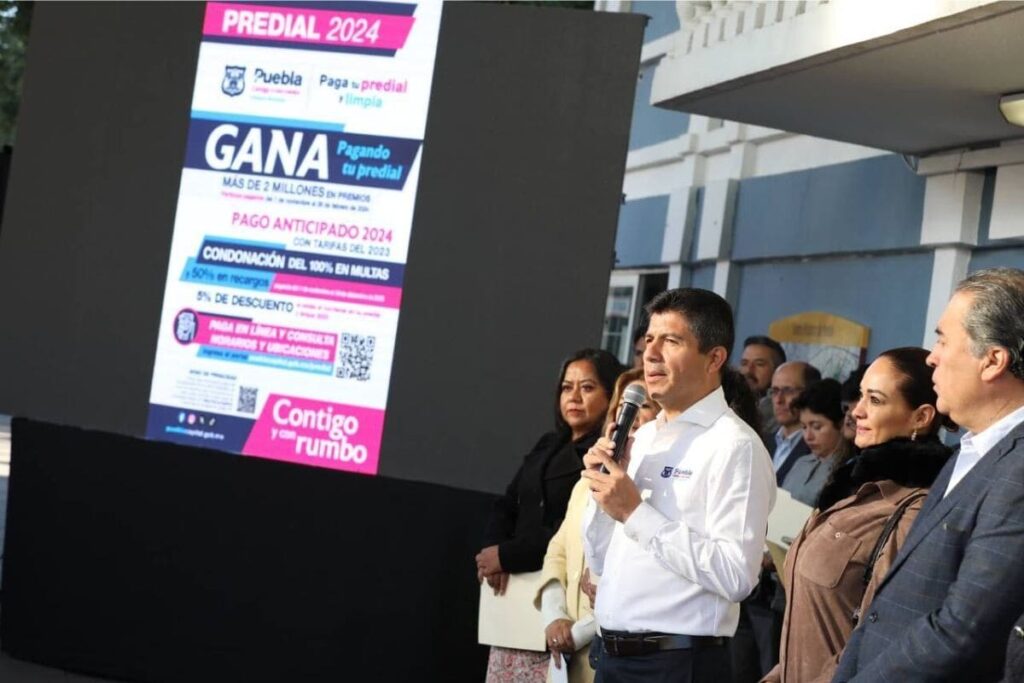 pago anticipado de predial en Puebla