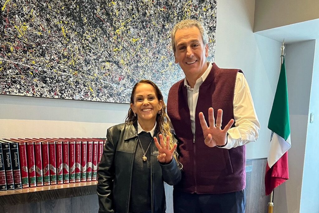 pepe chedraui y presidenta de morena