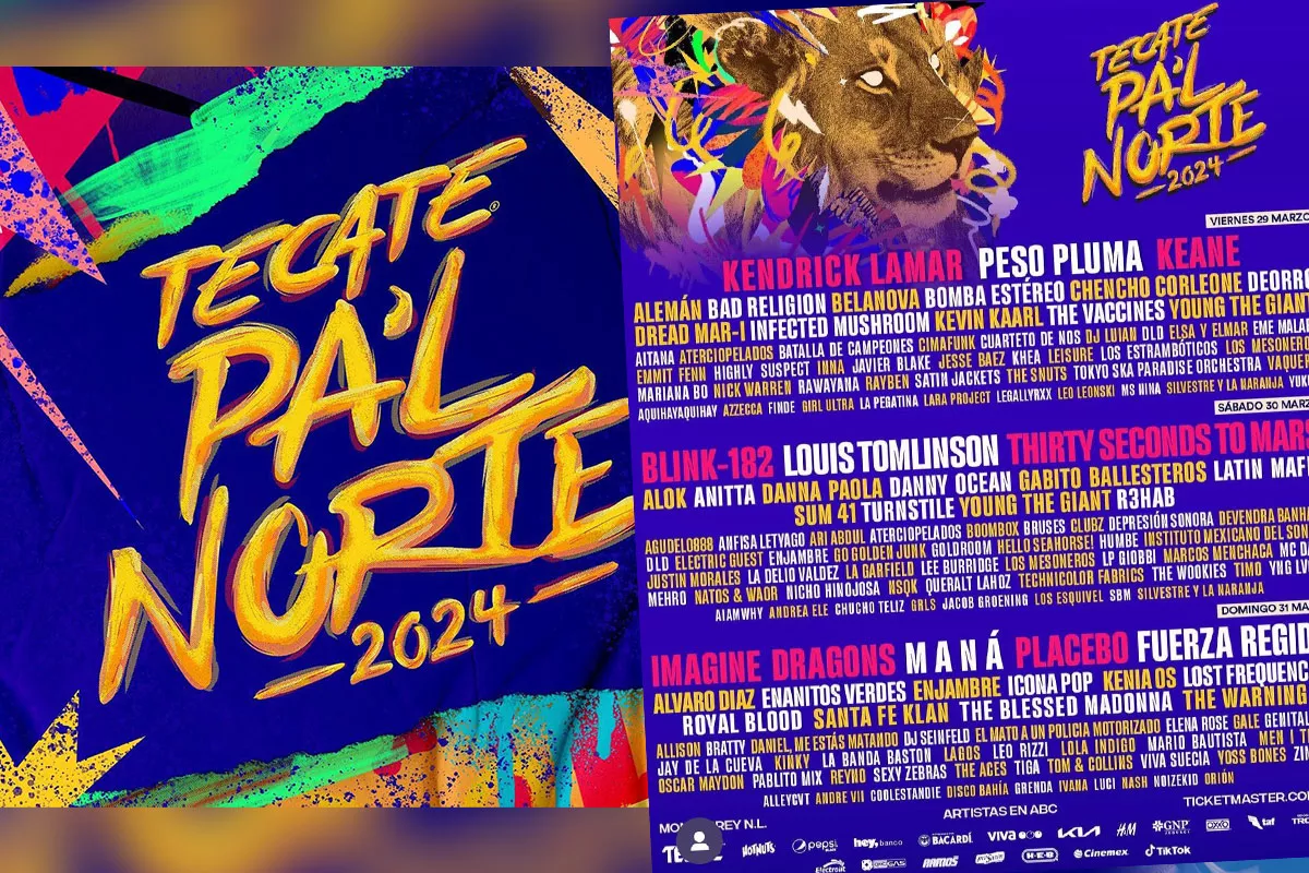 Tecate Pal Norte 2024: Line up oficial del festival | Fechas y precios 5 tecate pal norte 2024 lineup
