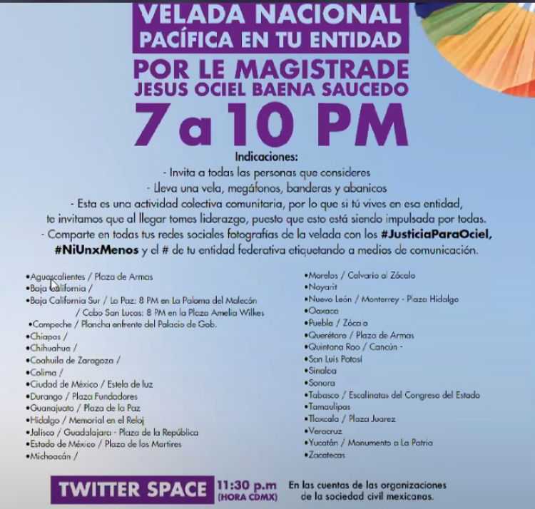 justicia por Jesús Ociel Baena y Melani