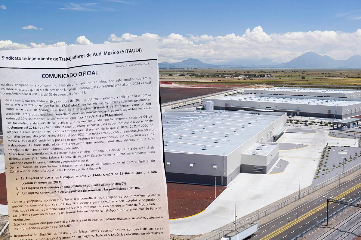 ¿No le pierden? Audi ofrece 0% de aumento salarial y en prestaciones a trabajadores de Puebla 1 Audi ofrece 0 de aumento salarial y en prestaciones a trabajadores de Puebla