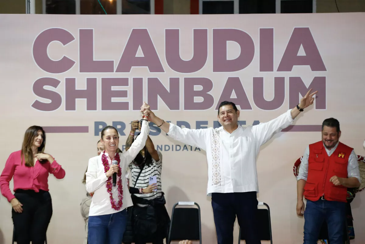 “Armenta será gobernador de Puebla”, asegura Claudia Sheinbaum en Acatlán de Osorio 11 Claudia Sheinbaum Ajejandro Armenta en Acatlan de Osorio 9