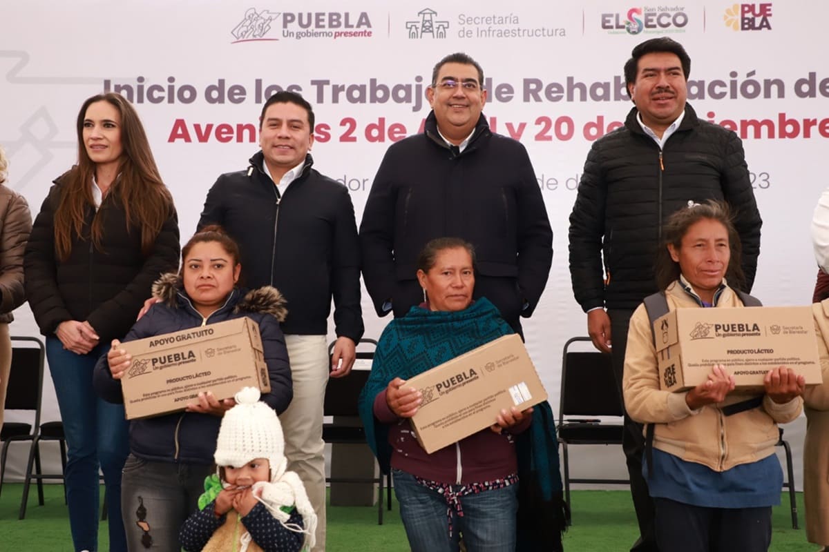 Con acciones y obras, gobierno estatal demuestra que está presente en todo Puebla: Sergio Salomón 1 Sergio Salomón gobierno presente obras