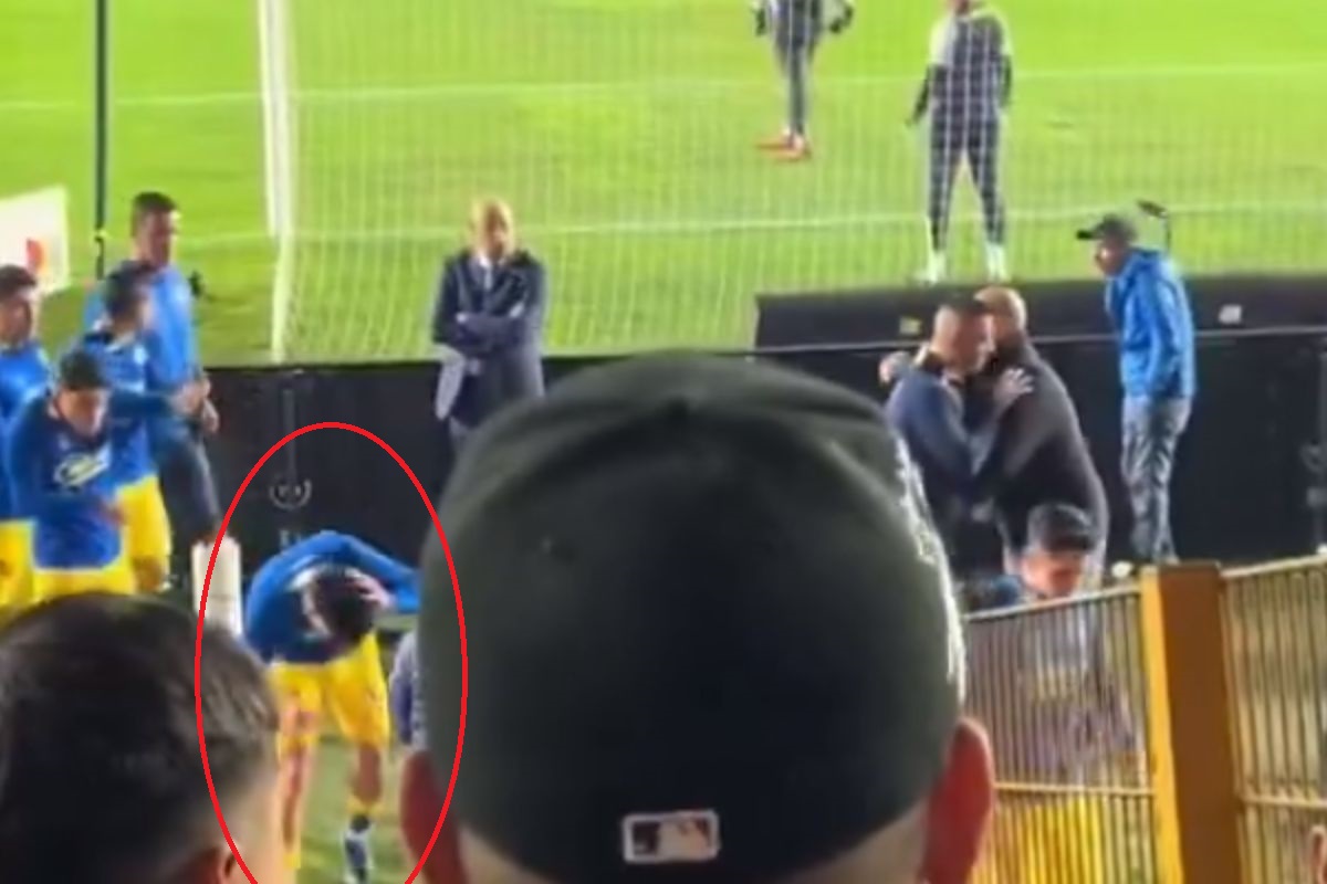 Como en el recreo: Le dan balonazo en la cabeza a Kevin Álvarez 1 balonzo a Kevin Álvarez