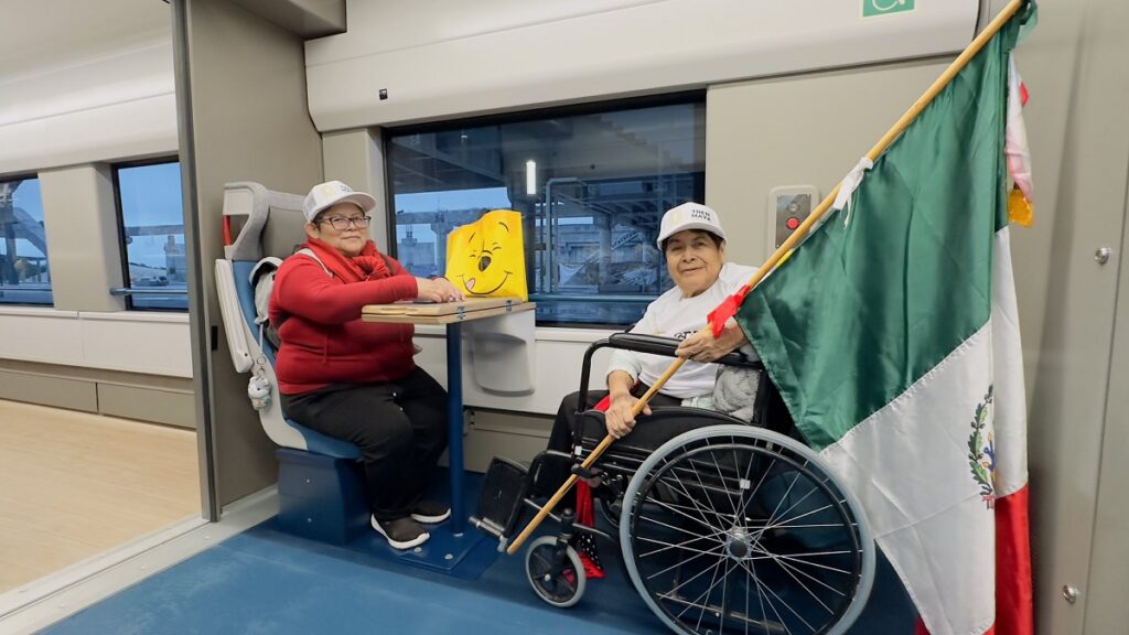 FOTOS: Tren Maya arranca su primer viaje con pasajeros 7 banderas de mexico tren maya pasajeros