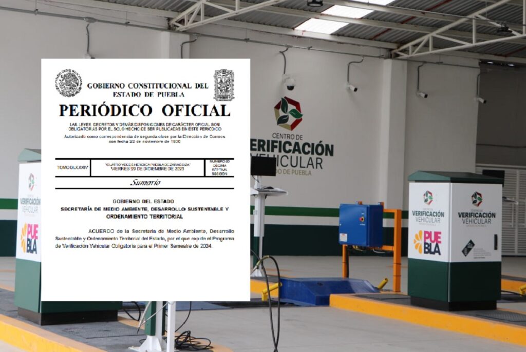calendario de verificacion 2024 Puebla
