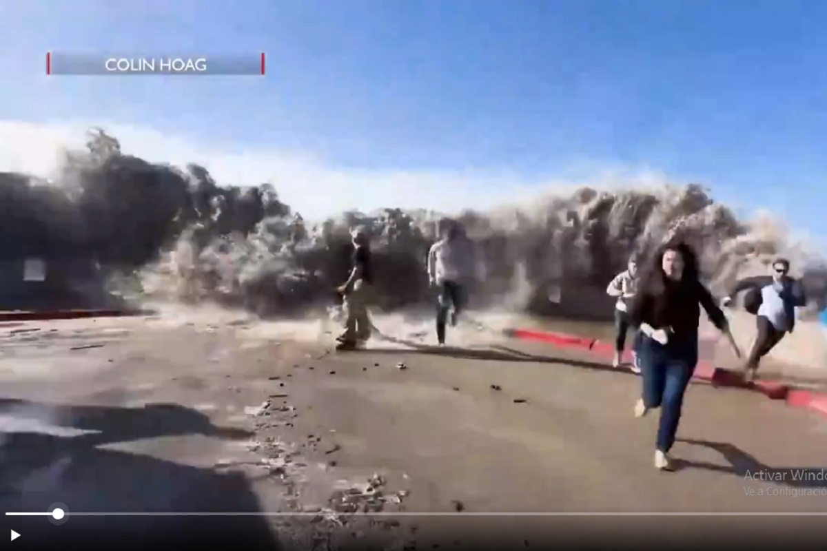 ¡Impresionante! Olas gigantes azotan California y dejan ocho heridos (VIDEOS) 1 olas gigantes en California