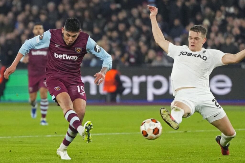 Edson Álvarez primer gol con West Ham