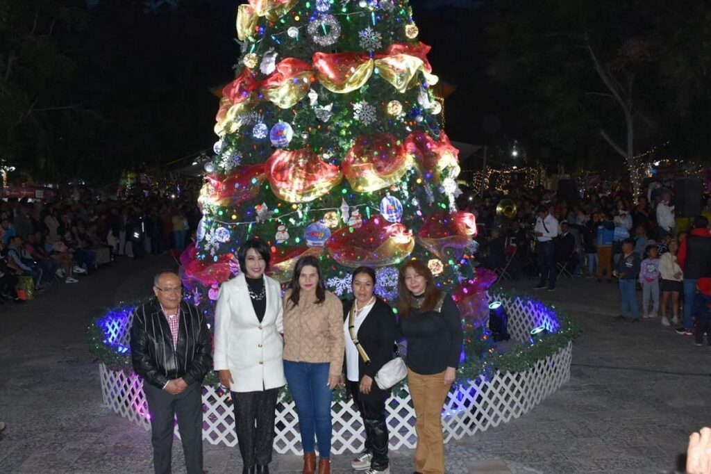 encendido del arbol navidenosan martin texmelucan