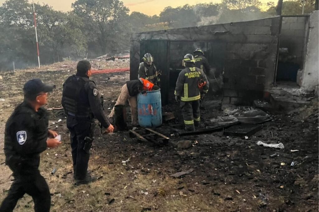 explosión en bodega de pirotecnia de Amozoc