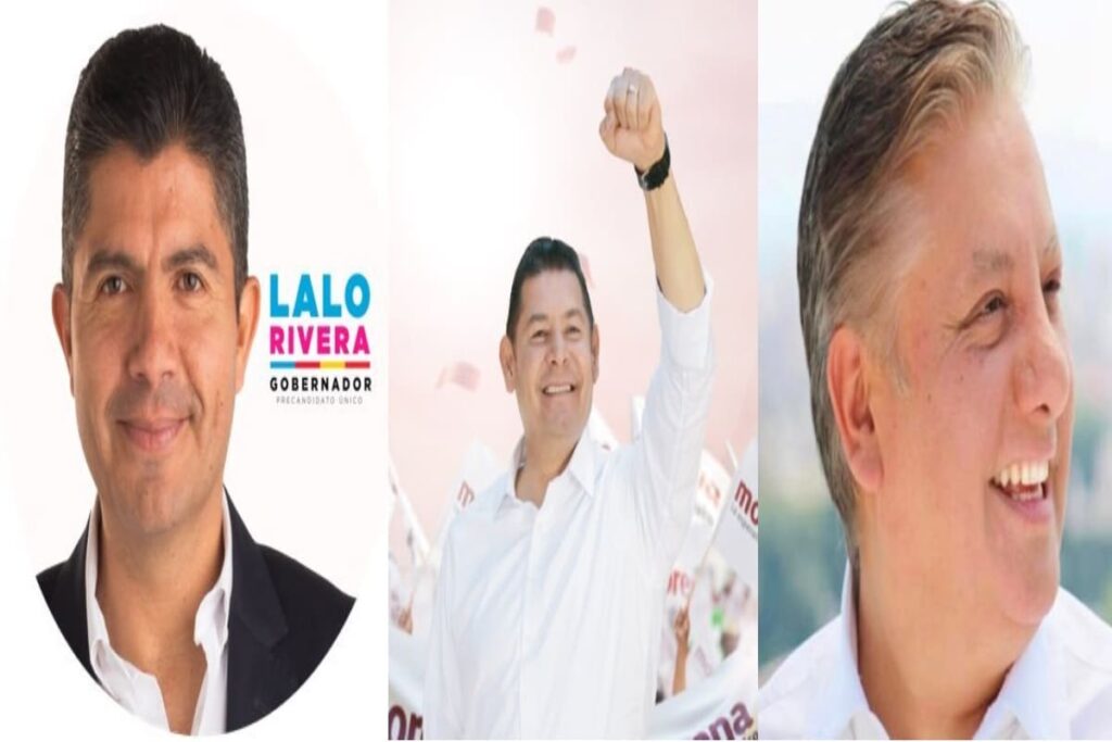 ¿Cuándo inician las campañas políticas en Puebla? Estos son los datos de las elecciones 2024 9 los tres precandidatos al gobierno de Puebla 2024 1 1
