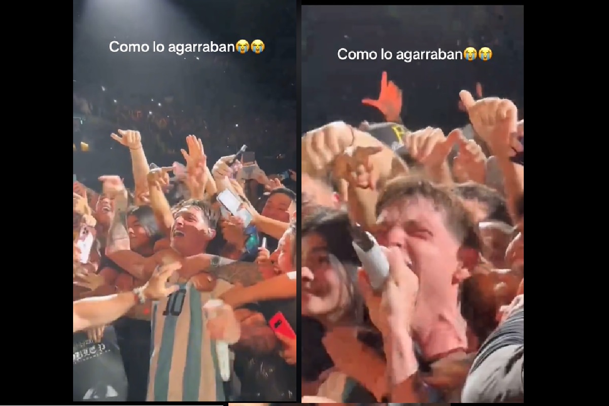 Peso Pluma al borde de la asfixia en pleno show en Argentina; interviene personal de seguridad (VIDEO) 7 peso pluma en argentina