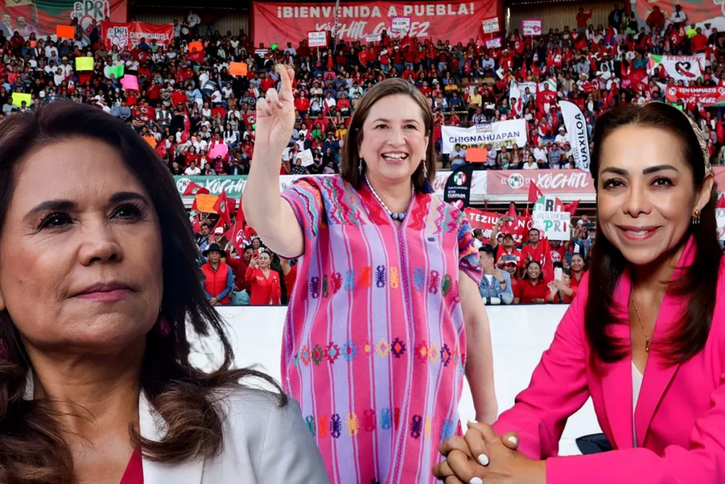 poblanas que estaran en el equipo de precampana de Xochitl Galvez