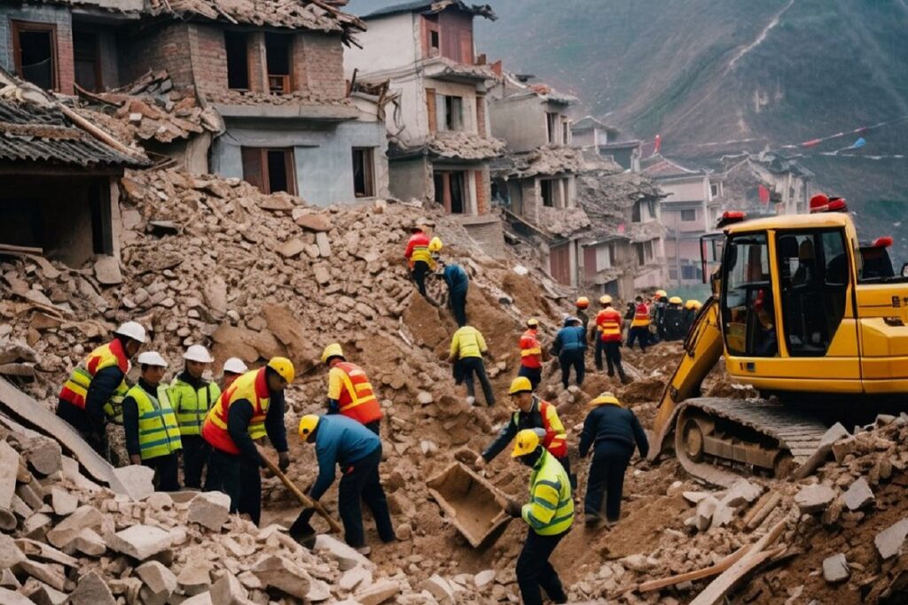 47 personas quedan sepultadas tras derrumbe en el suroeste de China