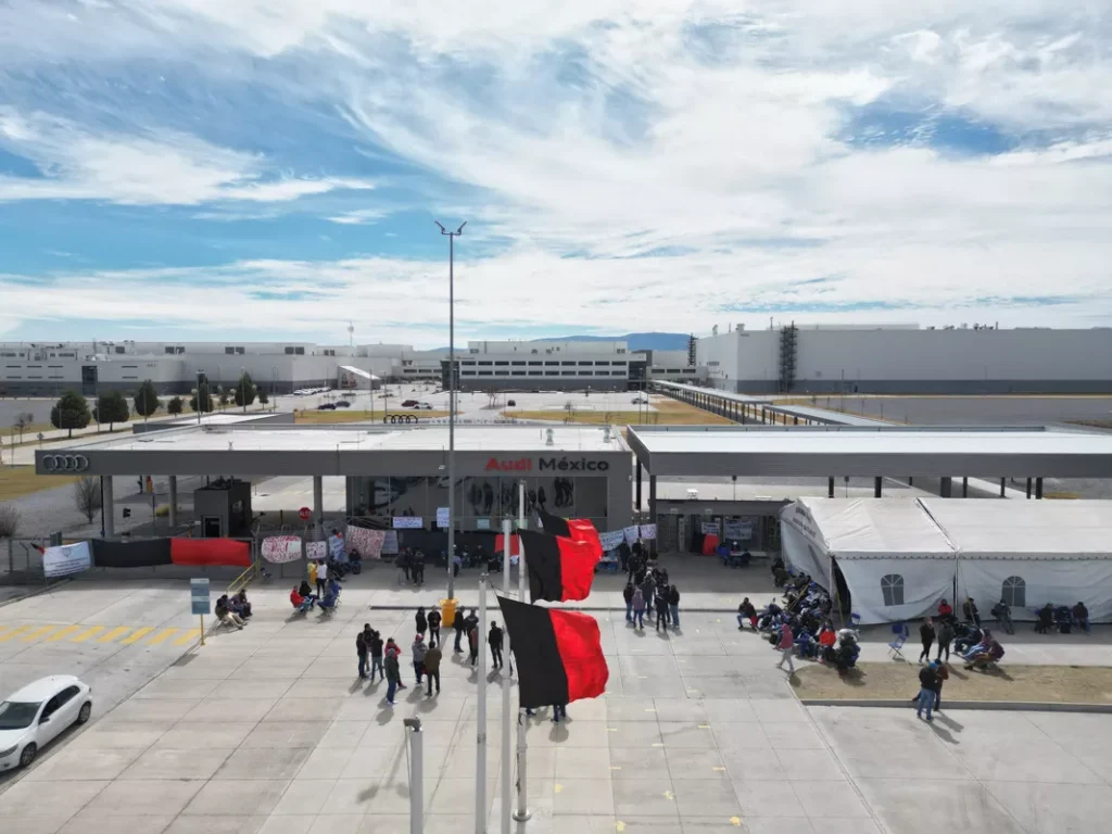 Audi Huelga Puebla instalaciones