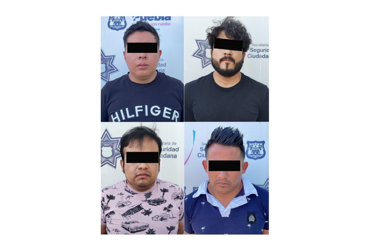 Policía Municipal de Puebla detuvo a cuatro integrantes de “Los Conchos” 1 Policía municipal de puebla detuvo a cuatro integrantes de “los conchos”