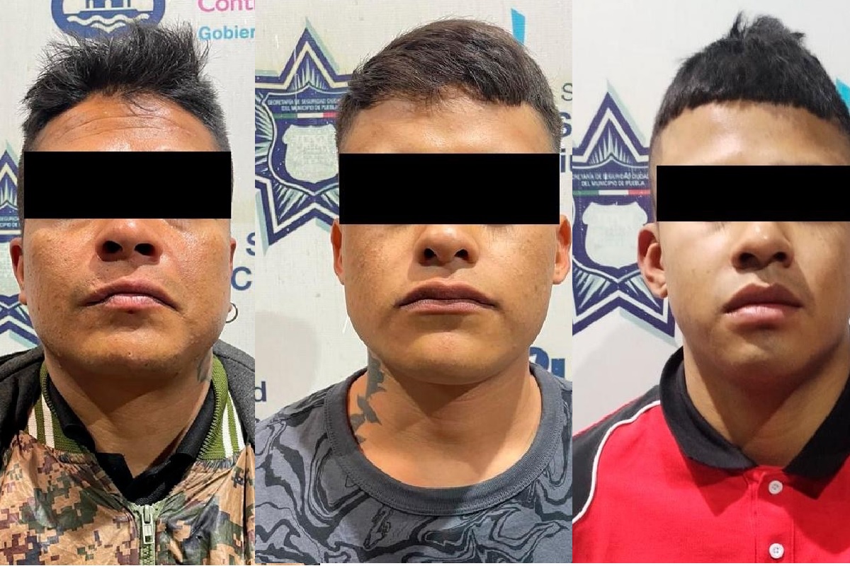 Policías municipales detienen a tres hombres en posesión ilegal de un arma de fuego y posible droga 1 Policias municipales detuvieron a tres hombres