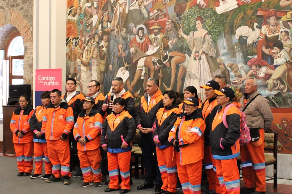 Trabajadores de Limpia del municipio de Puebla 