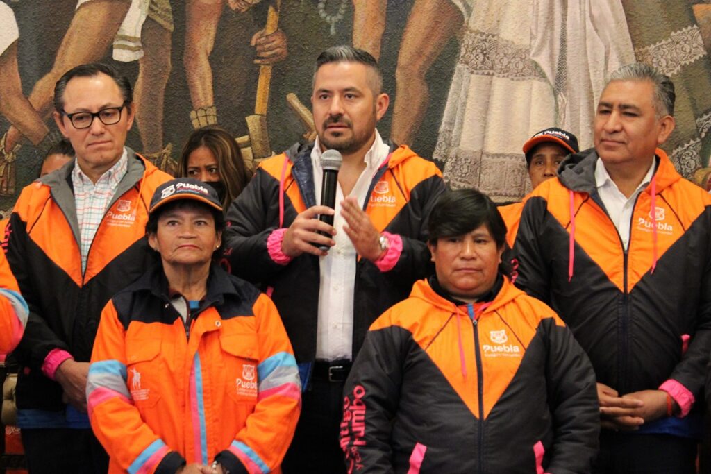 Trabajadores de Limpia del municipio de Puebla