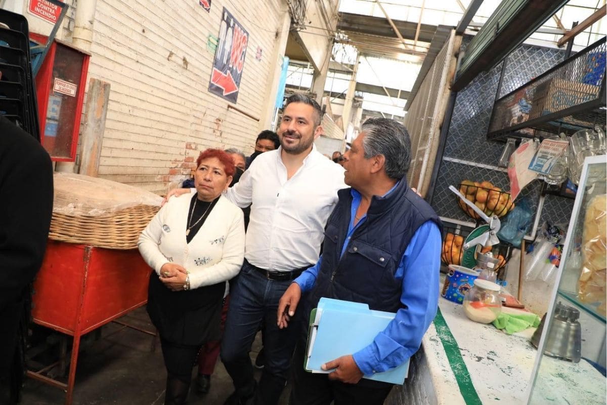 Continúan trabajos en cinco mercados municipales 1 rehabilitación mercados municipales Puebla
