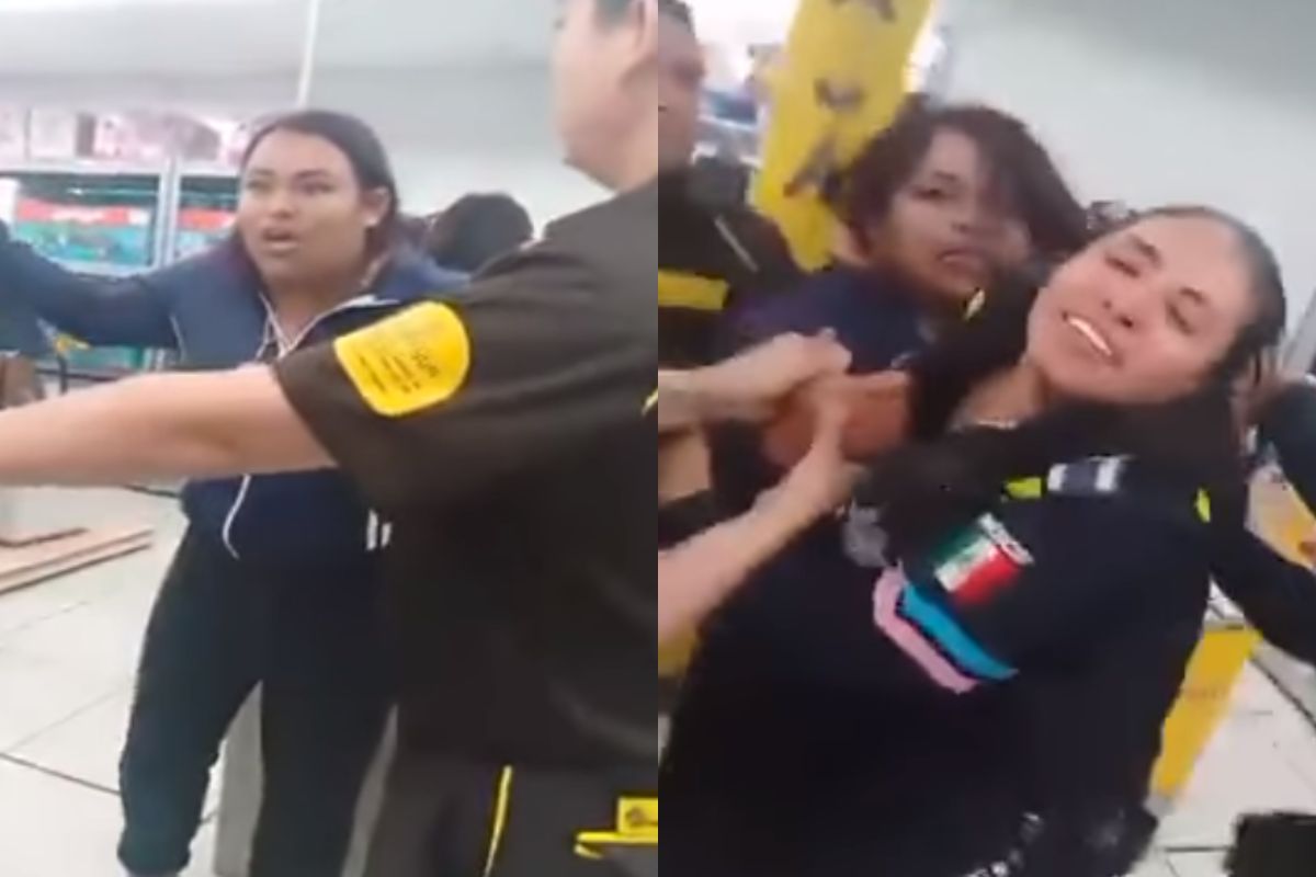 (VIDEO) Se pelea con policías municipales de Puebla dentro de tienda y redes la apodan Lady Coppel 1 Lady Coppel