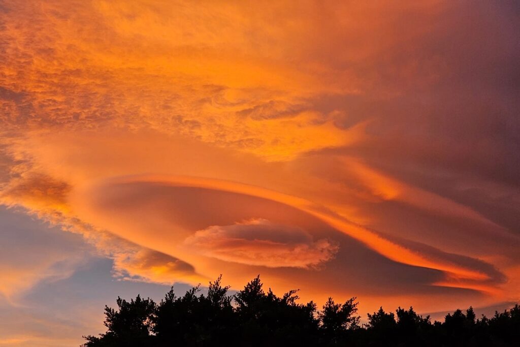 nubes lenticulares en puebla