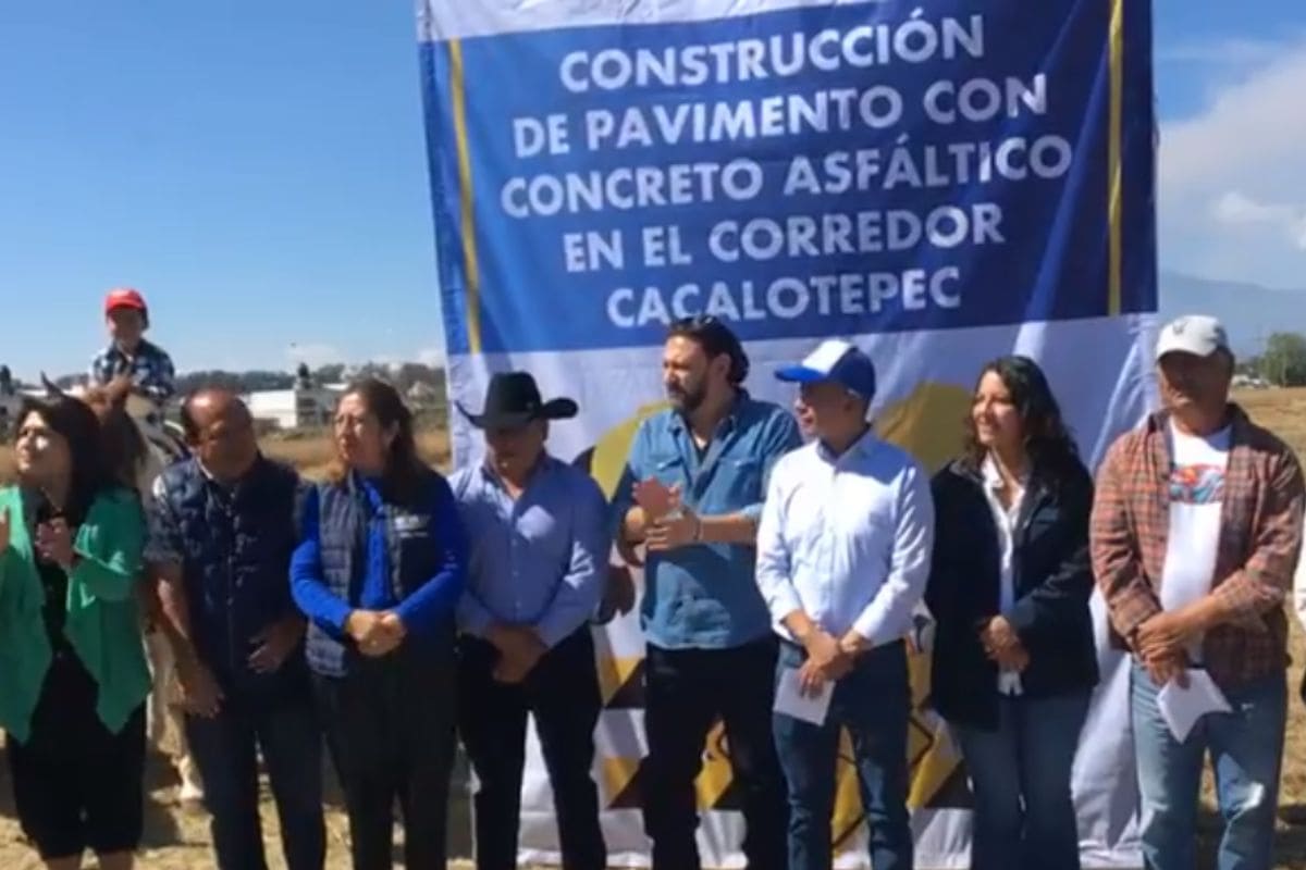 Inician pavimentación del corredor Cacalotepec con concreto hidráulico; invertirán 64 millones de pesos 1 concreto hidráulico corredor Cacalotepec