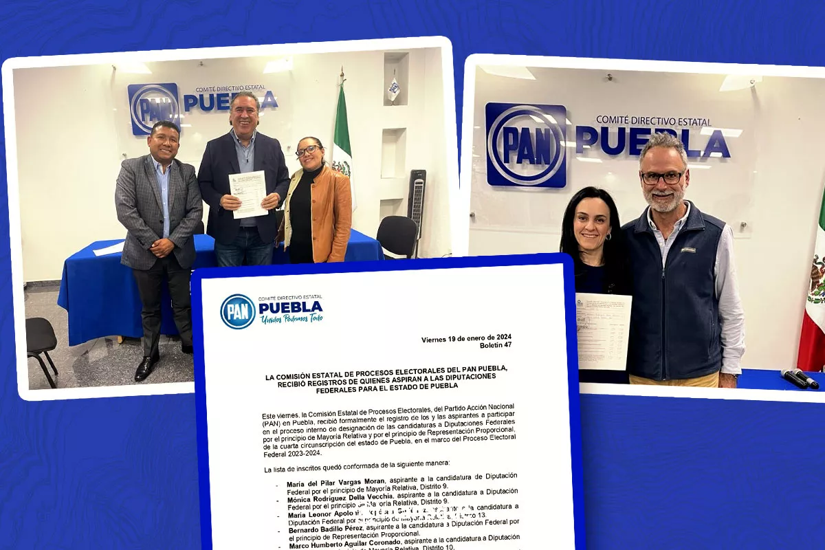 Se registran 7 panistas poblanos para candidaturas a diputados federales 1 portada Se registran 7 panistas poblanos para candidaturas a diputados federales