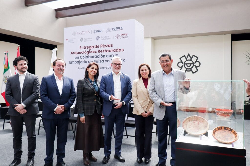 puebla inah suiza piezas arqueologicas