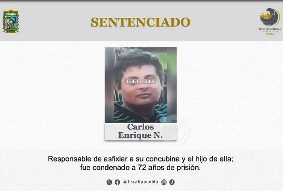 Dan 72 años de prisión a sujeto que asesinó a su esposa e hijo de 8 años en Zacatlán 1 sentencia feminicidio zacatlan