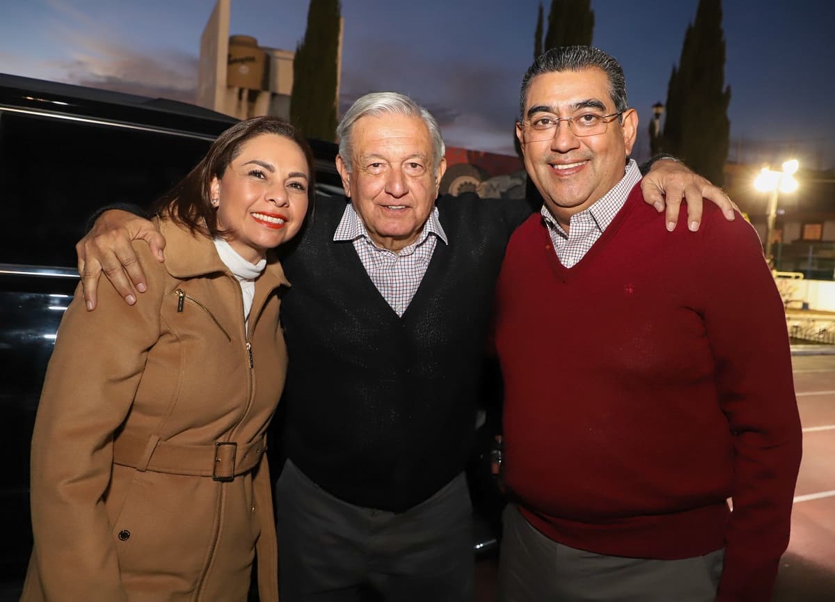 Refrendan AMLO y Sergio Salomón trabajo conjunto en 2024 para consolidar la 4T en Puebla 1 sergio salomon vitia amlo Puebla enero 2024