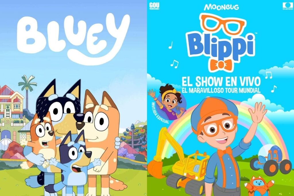 Bluey y Blippi en Puebla 2024