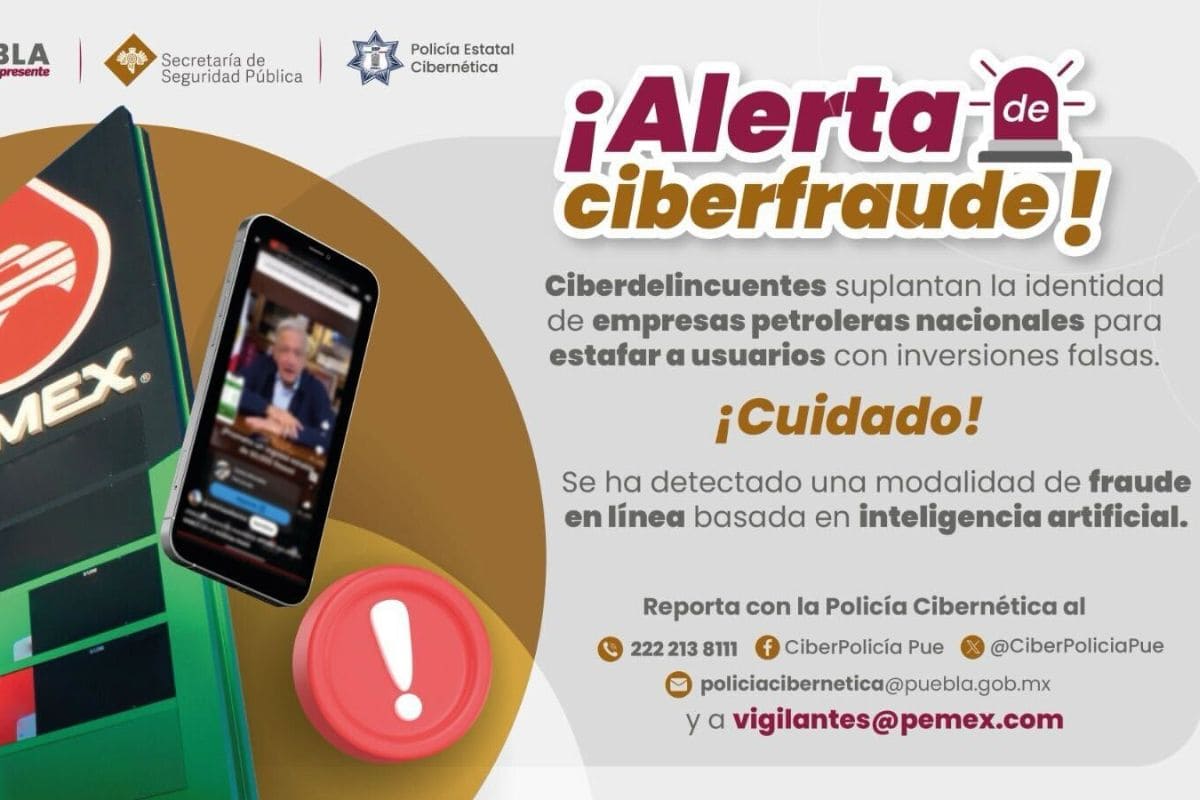 Alerta SSP sobre fraudes a través de falsas inversiones en PEMEX 1 SSP alerta fraudes de inversiones en Puebla