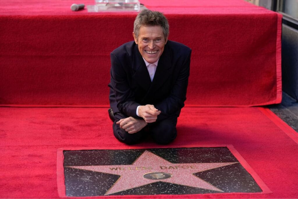 Willem Dafoe estrella en paseo de la fama