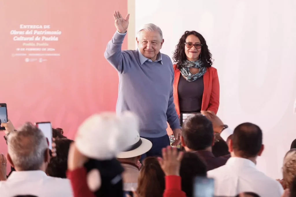 Andres Manuel Lopez obradorPatrimonio Cultural de Puebla Sergio Salomon