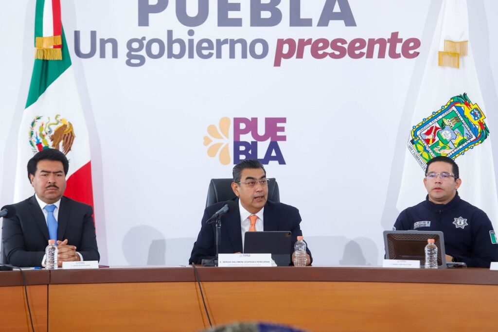 Garantizada en Puebla libre manifestación; actos de violencia son condenables Sergio Salomón