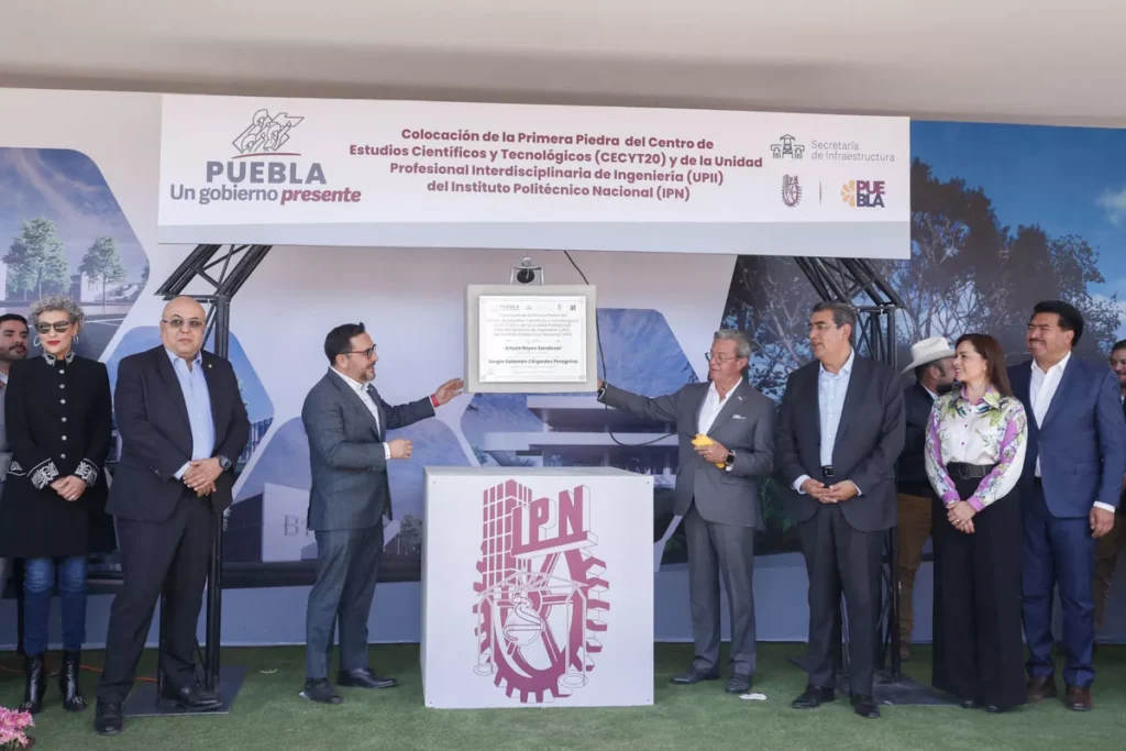 IPN Puebla Primera Piedra gobernador de puebla Sergio Salomon 2