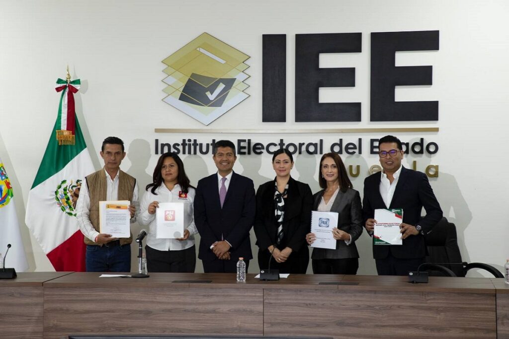 Alianza “mejor rumbo para puebla” registró su plataforma electoral ante el instituto electoral del estado