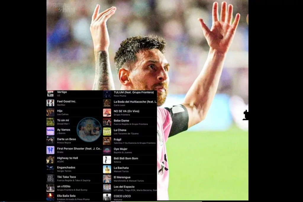 Messi escucha Peso Pluma, Carín León, Raymix y a los Tucanes de Tijuana