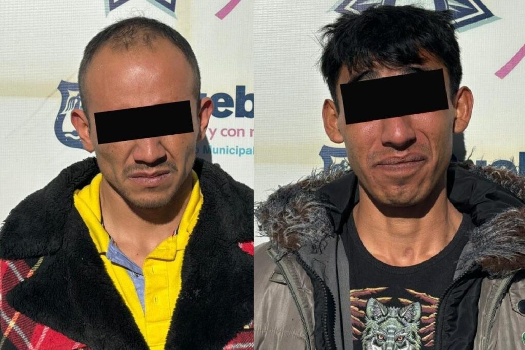 Por robo a OXXO dos hombres fueron detenidos por la Policia Municipal de Puebla