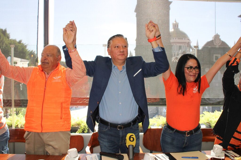 Presenta MC candidatos a cargos federales en Puebla; en fórmula al senado y 10 de 16 diputaciones van mujeres