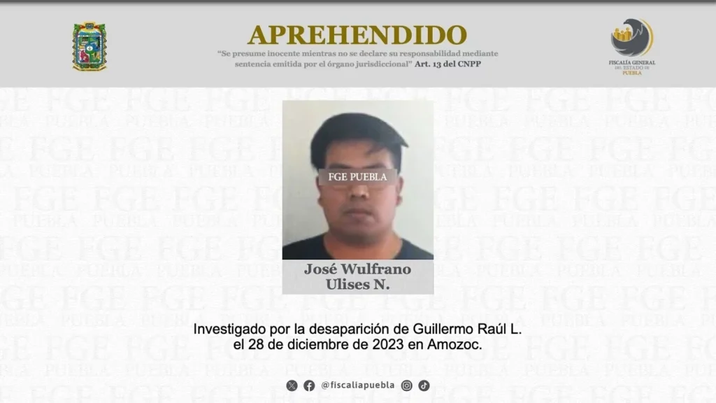 Ulises planeó la desaparición de su amigo Raúl Escobedo en Amozoc, dos meses antes 6 Ulises planeó la desaparición de su amigo Raúl Escobedo en Amozoc, dos meses antes