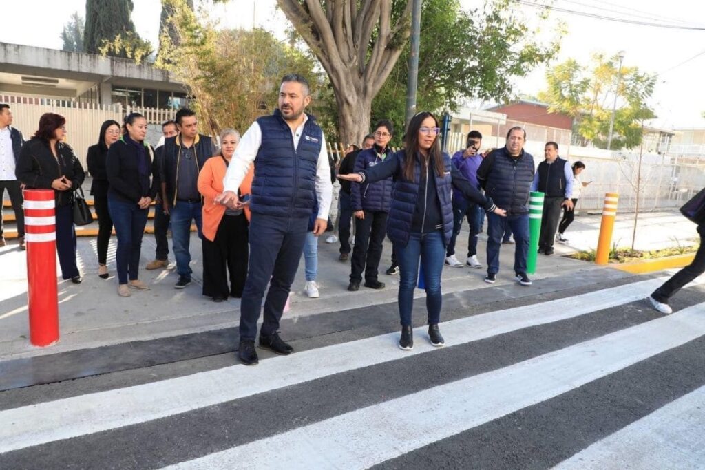 mejoran seguridad vial en Centro Escolar Morelos