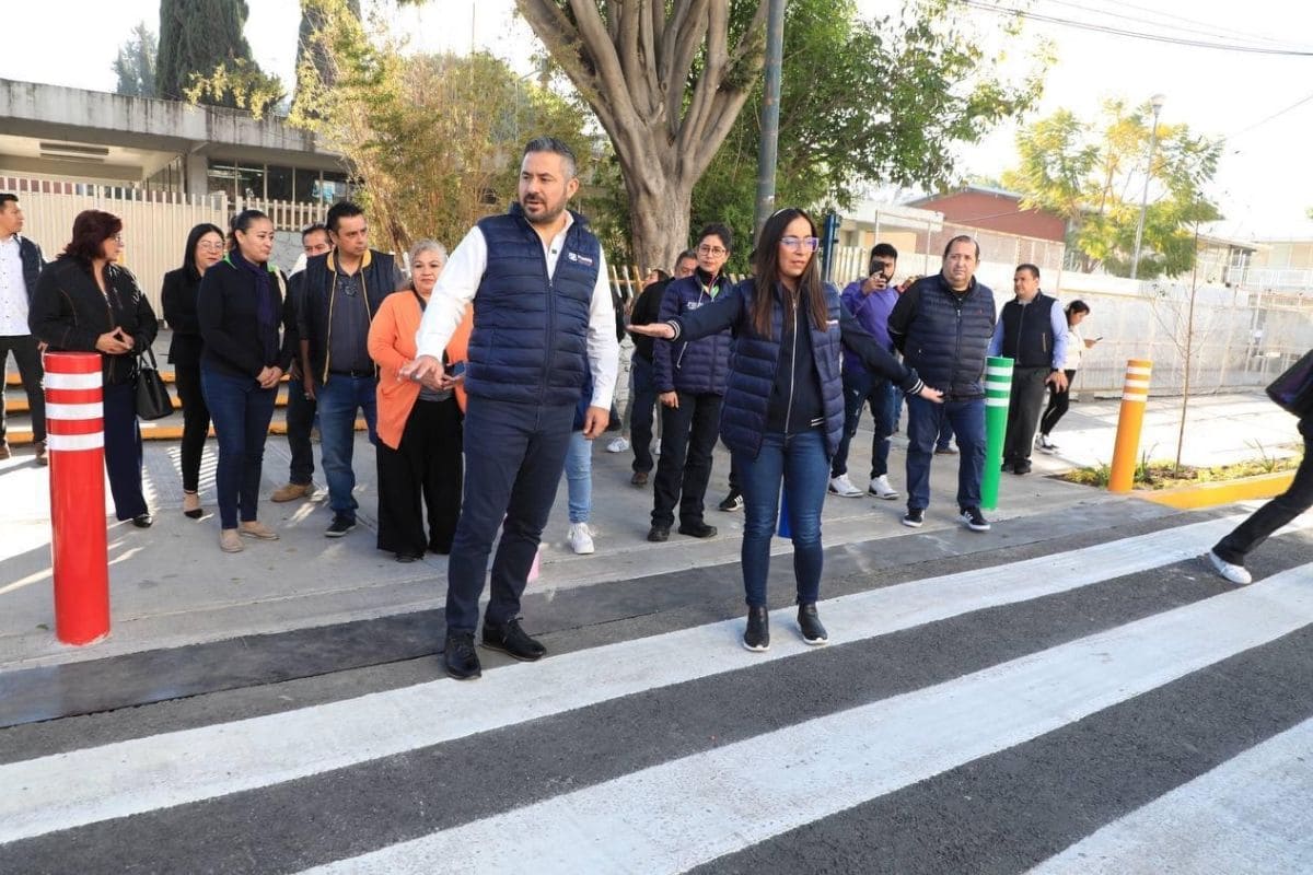 Gobierno municipal mejora la seguridad vial en el Centro Escolar Morelos 1 mejoran seguridad vial en Centro Escolar Morelos