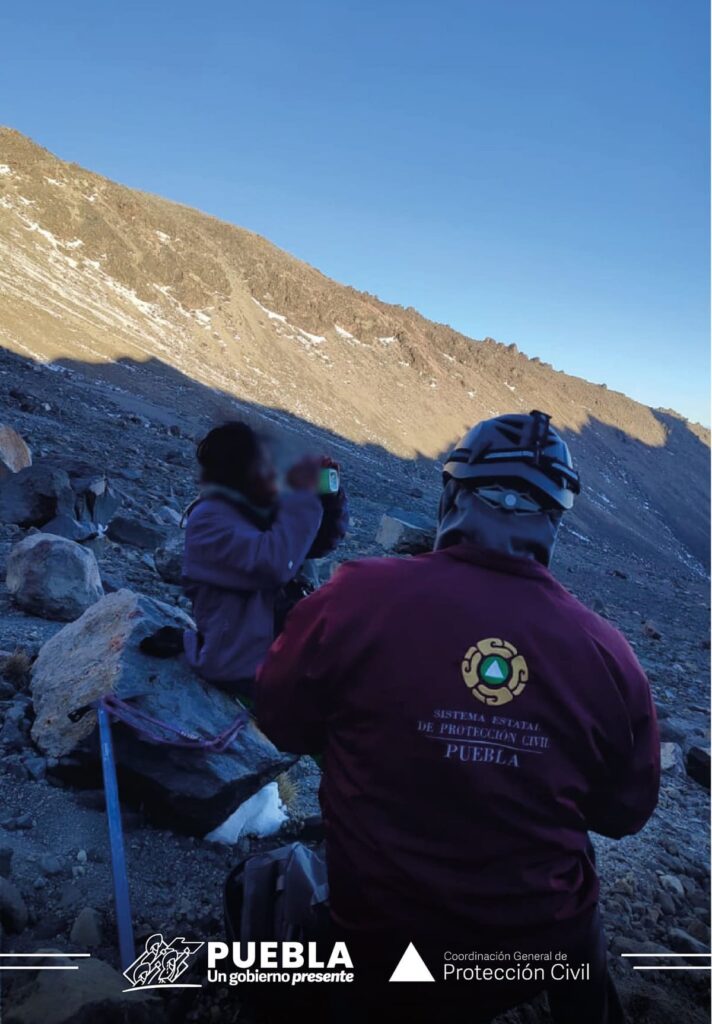 andrea alpinista rescatada pico de orizaba