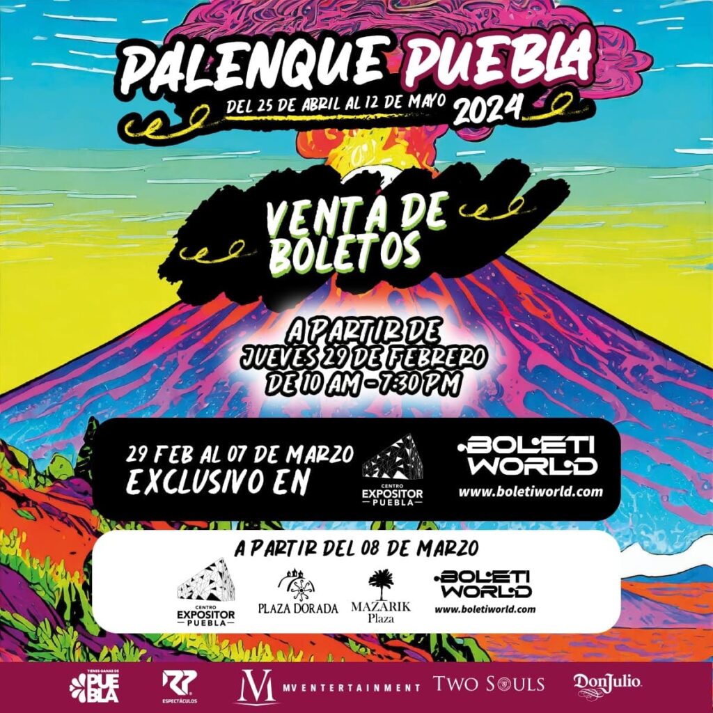 Fuerza Regida, Banda MS, Gloria Trevi y Nodal encabezan el Palenque de la Feria de Puebla 2024 8 boletos palenque feria de puebla 2024