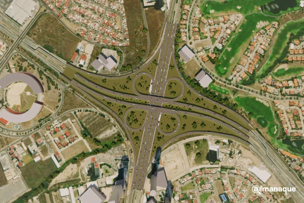 distribuidor vial atlixcayotl render 2
