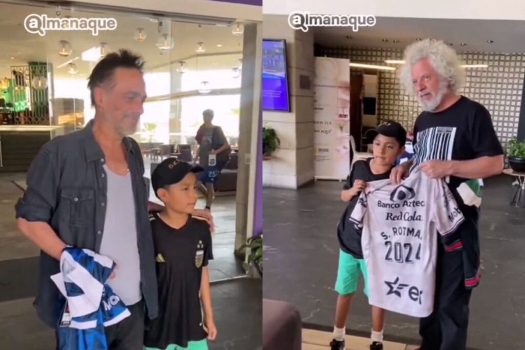 Los Fabulosos Cadillacs reciben playeras Puebla